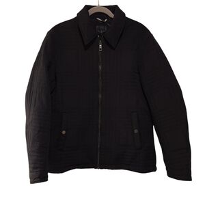 Ted Baker, NWT, Quilted Harrington Jacket With Collar, Zip Up, Black, Men's Sz 3